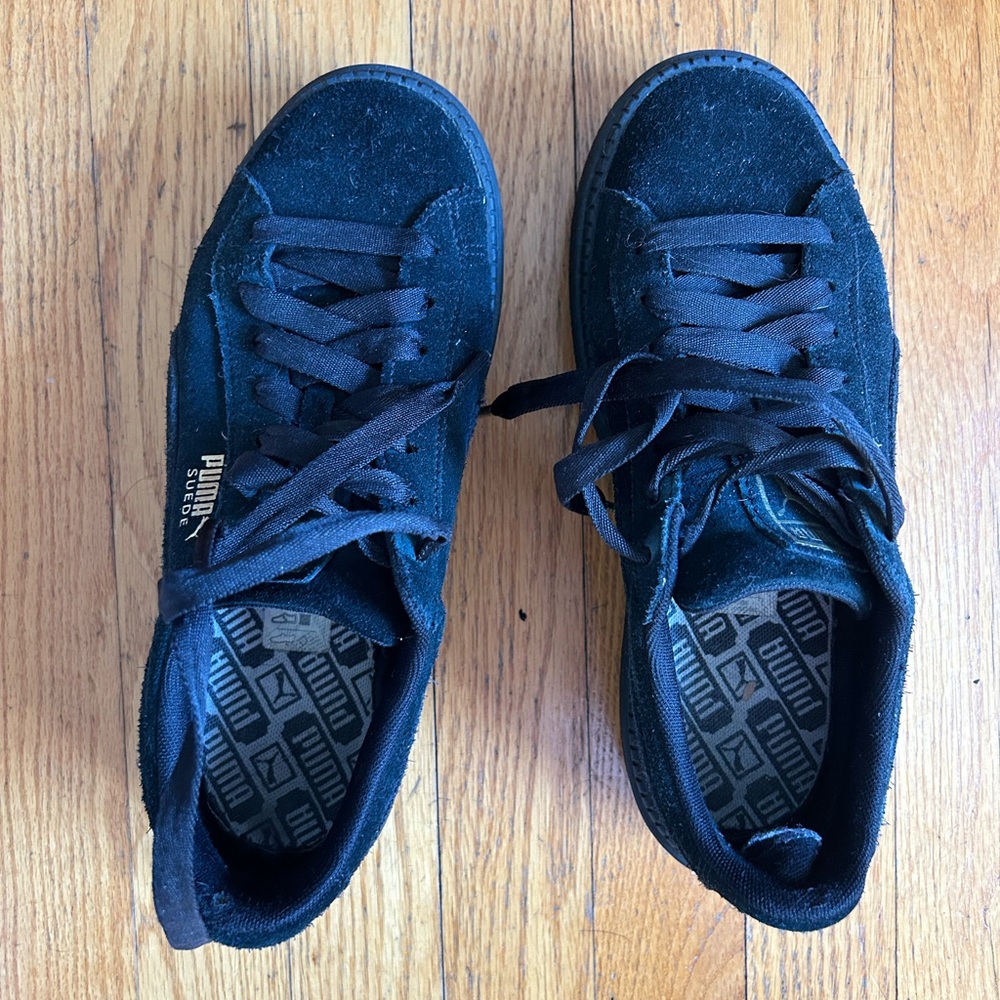 PUMA Black Suede Sneakers